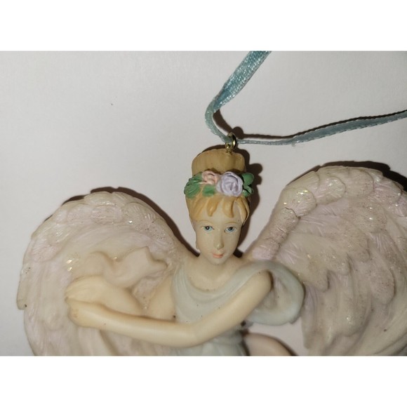 Roman Inc 1998 Ceraphim Angel Peace On Earth Christmas Ornament  EUC - Picture 7 of 11